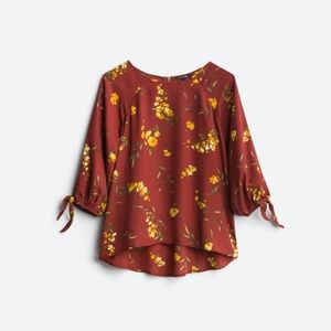 Tie Sleeve Blouse